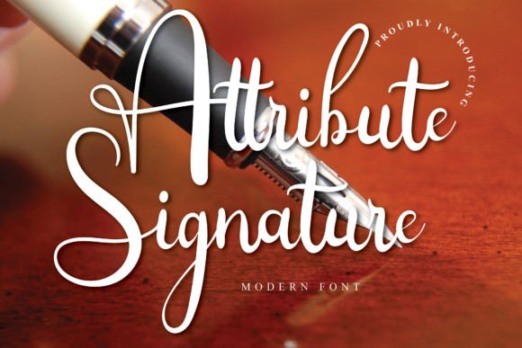 Attribute Signature: A Fresh Script Font for Crafters & Small Business Design