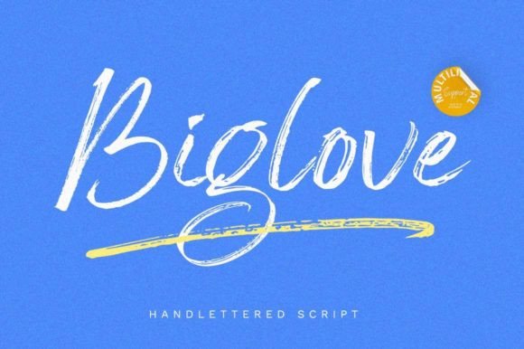 Big Love Font: A Handwritten Script That Elevates Small Business Branding