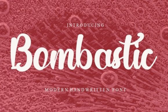 Bombastic: A Clean Handwritten Font for Modern Web Design