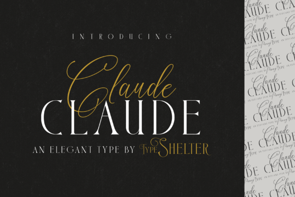 Claude: A Playful Serif and Script Duo for Editors