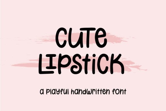 Cute Lipstick: A Playful Font That Elevates Small Business Branding