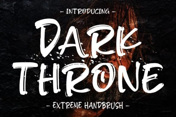 Dark Thorone: The Ultimate Handbrush Display Font