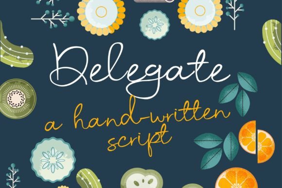 Delegate: A Handwritten Font for Editorial Design