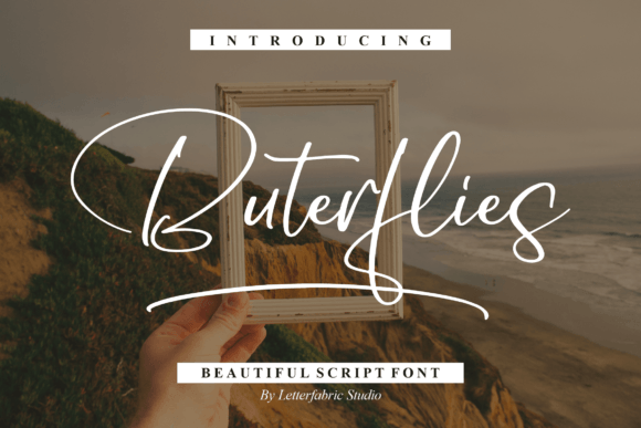 Elevating Brand Identity with Buterflies: A Handwritten Font for Small Businesses
