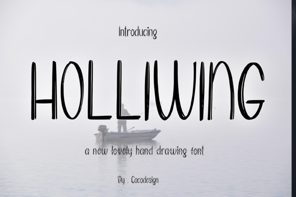 Holliwing: A Modern Handwriting Font for Crafters and Product Designers