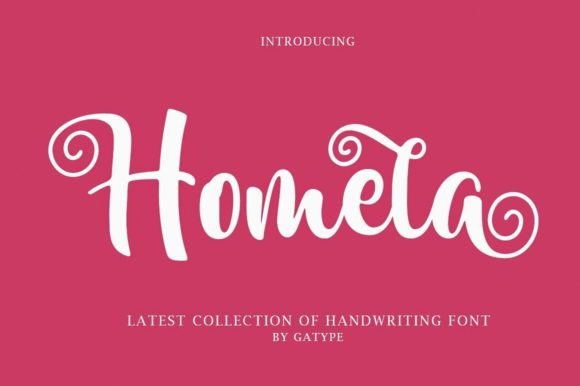 Homela: A Bold Script Font for Makers