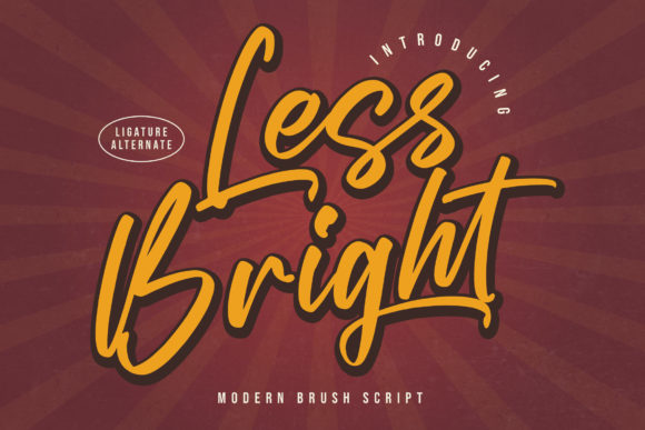 Less Bright: A Handwritten Font That Elevates Modern Web Design