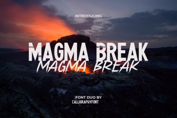 Magma Break: A Dynamic Font Duo for Crafters and Product Designers