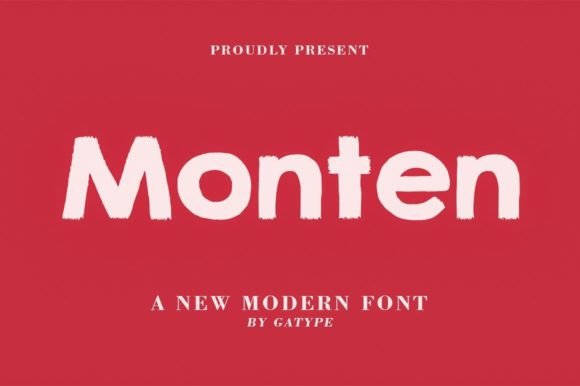 Monten: A Bold Script Font for Brand Identity