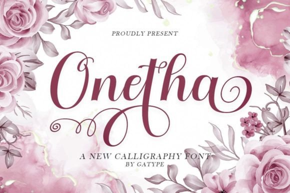 Onetha: A Premium Script Font for Editorial Design