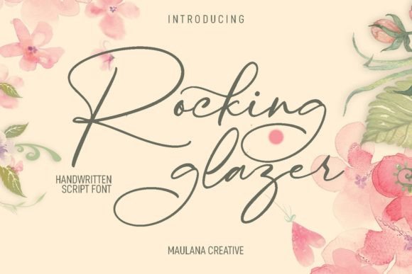 Rocking Glazer: A Handwritten Script Font for Editors
