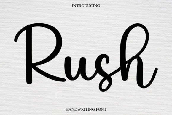 Rush: A Sweet Handwritten Font That Adds Luxury to Brand Design