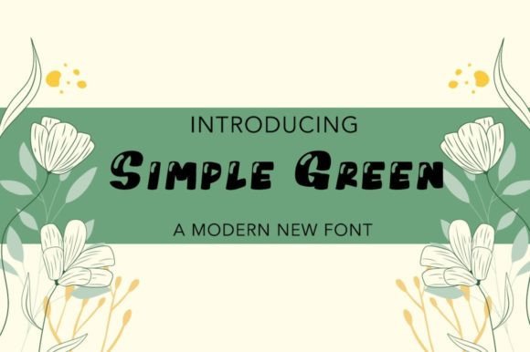 Simple Green: A Bubbly Script Font That Adds Joy to Handmade Designs