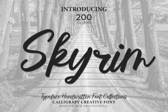 Skyrim: A Handwritten Font for Makers